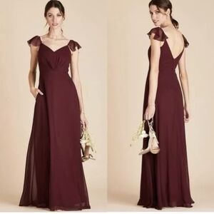 Birdy Grey Burgundy Maxi Dress